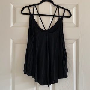 NEVER WORN. Strappy black tank!